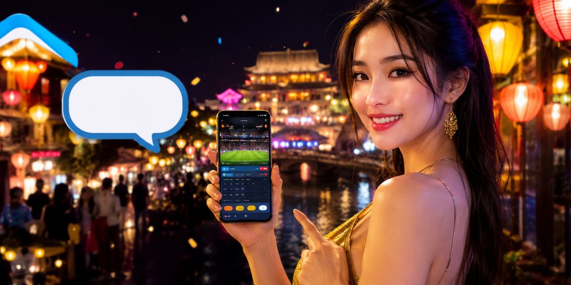 Người dùng trải nghiệm mobile casino tại chợ đêm Huế